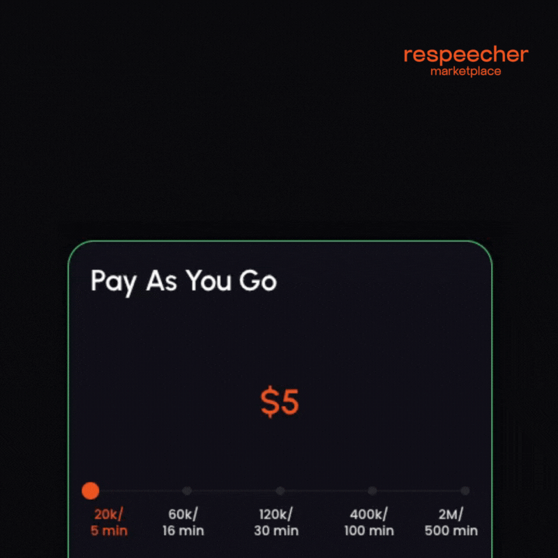 Slider | Pay as You Go